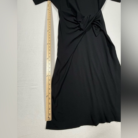 SWEATY BETTY Knot Front Midi Dress size 12 black - Picture 9 of 9